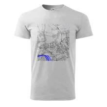 Praha 18200 - Mapa s vodními toky