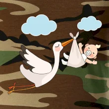 Čáp čekáme miminko - neutrální