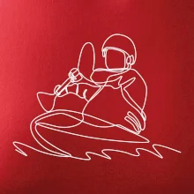 Kajak na vodě jedním tahem