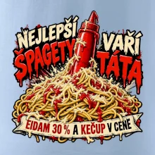 Nejlepší špagety vaří táta Eidam 30 procent a kečup v ceně