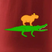 Kapybara na krokodýlovi (Moňas)