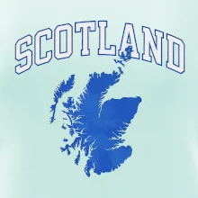 Scotland nápis s mapou