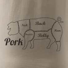 Prase nákres rozřezání