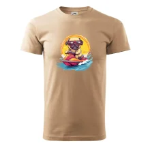 Mops na vodním skútru Mops na vodním skútru