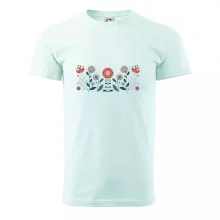 Folklor - květiny v řadě