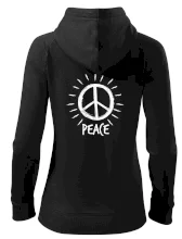 Peace symbol černobílý