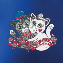 Kočky v objetí (Pecka design)