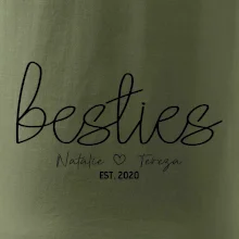 Párové mikiny - Besties Jména a rok