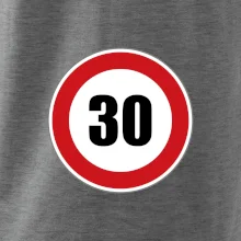 Dopravní značka - omezení rychlosti 30