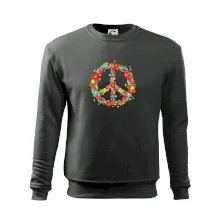 Peace symbol červené květiny