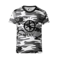 Peace symbol černobílý