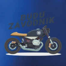 Budu závodník  modrý cafe racer
