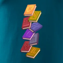 Knihomol letící knihy