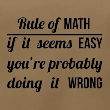 Rule of math Rule of math