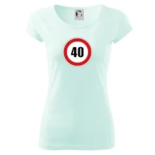 Dopravní značka - omezení rychlosti 40
