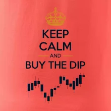 Keep Calm and Buy the Dip - koruna  a graf