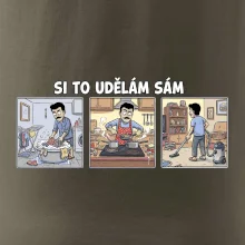 Si to udělám sám - muž s knírkem