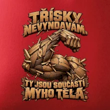 Třísky nevyndavám ty jsou součástí mýho těla - dřevěná paže