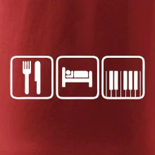 Eat sleep piano v řadě