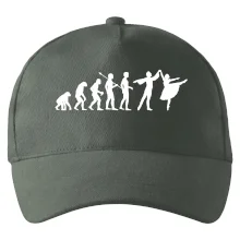 Evoluce tanec - muž a žena se sukní