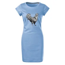 Kohout kreslený černobílý