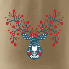 Folklor - jelen s červenými plody