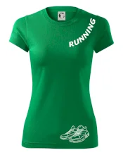 Running nápis šikmo