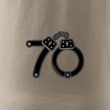 Narozeninové tričko pro policajta - pouta 70