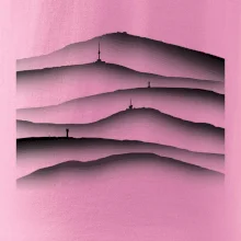 Stínované siluety Českých hor