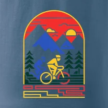 Cyklista na horách - logo