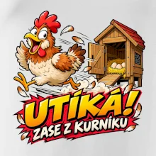 Útěk slepice z kurníku