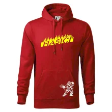 Hasič stojící - nápis hasiči - Velký nápis  na zádech