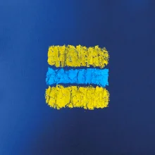 Turistická Cyklo značka - žluto modrá