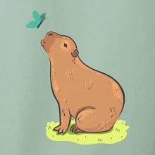 Kapybara a motýlek