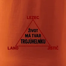 Lezec lano jistič životní trojúhelník