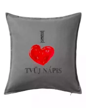 I love malované srdce - vlastní nápis