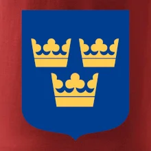 Švédský znak tři korunky na prso