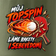 Můj topspin láme rakety i sebevědomí