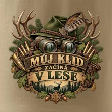 Můj klid začíná v lese myslivecký klobouk