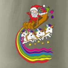 Santa a jednorožci (Pecka design)