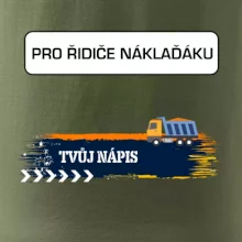 Stavba - vlastní nápis - náklaďák