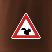 Dopravní značka - Pozor veverka