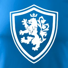 Český lev erb na prsu a na zádech