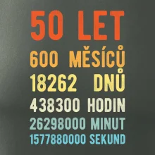 Narozeniny 50 přepočet času