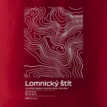Lomnický štít - vrstevnice v obdélníku