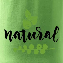 Natural - nápis v listech