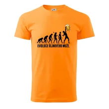 Evoluce říjnového muže s velkým půllitrem piva