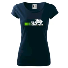 Kombajnista zelená a žlutá