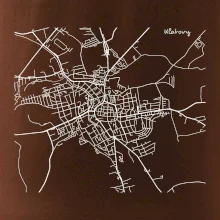 Mapy měst černobílé Klatovy