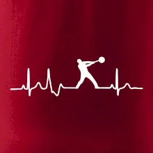 EKG hod kladivem muž